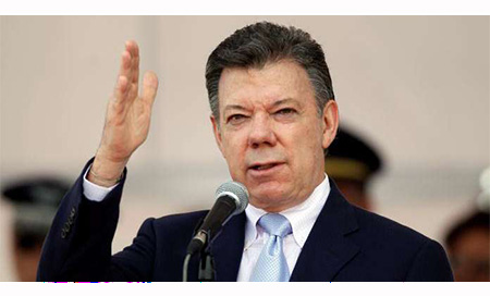 Presidente colombiano, Juan Manuel Santos Santos suspende la reanudación de diálogos con el ELN